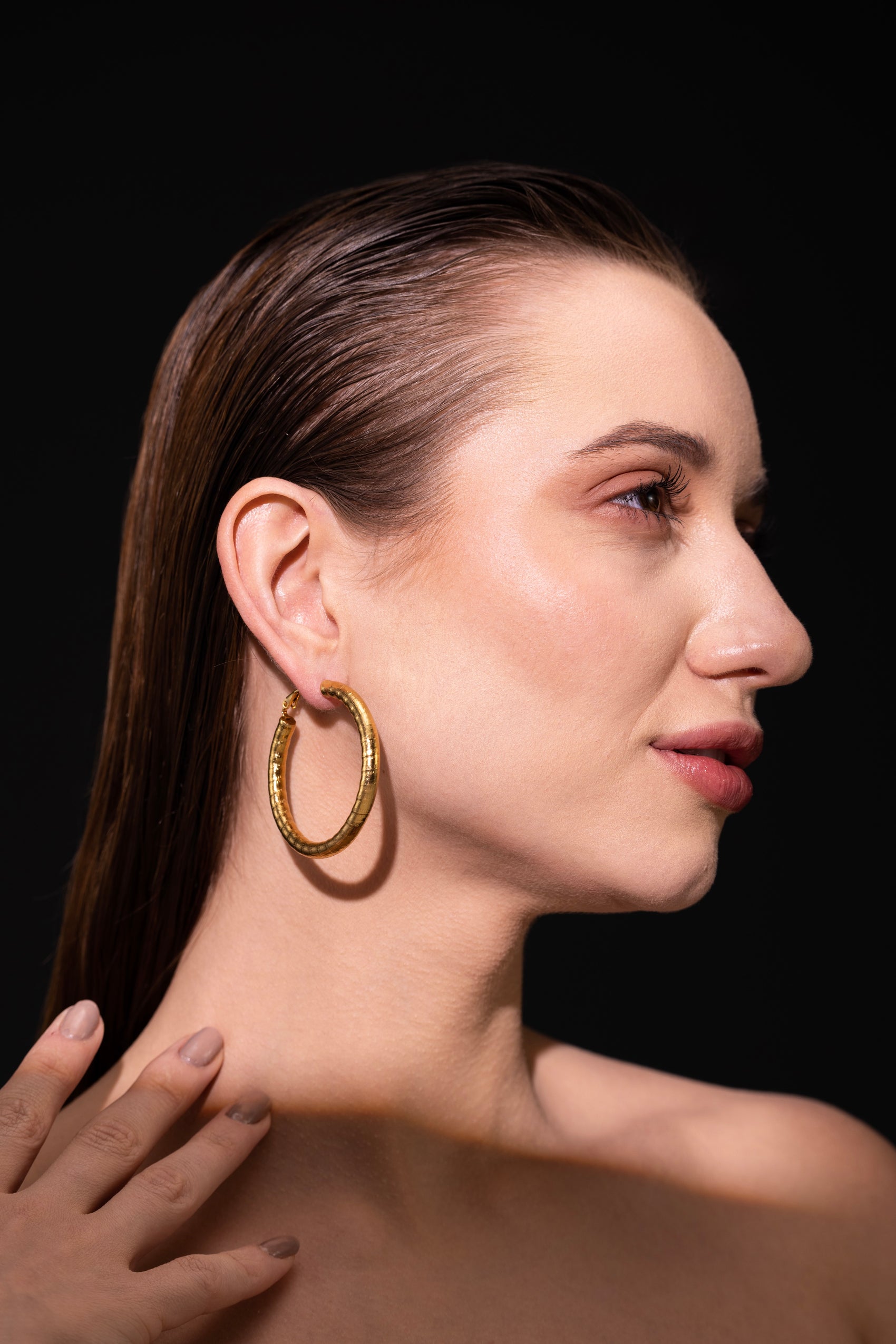 The Raw Textured Hoops – Luxury Plating, Built to Last