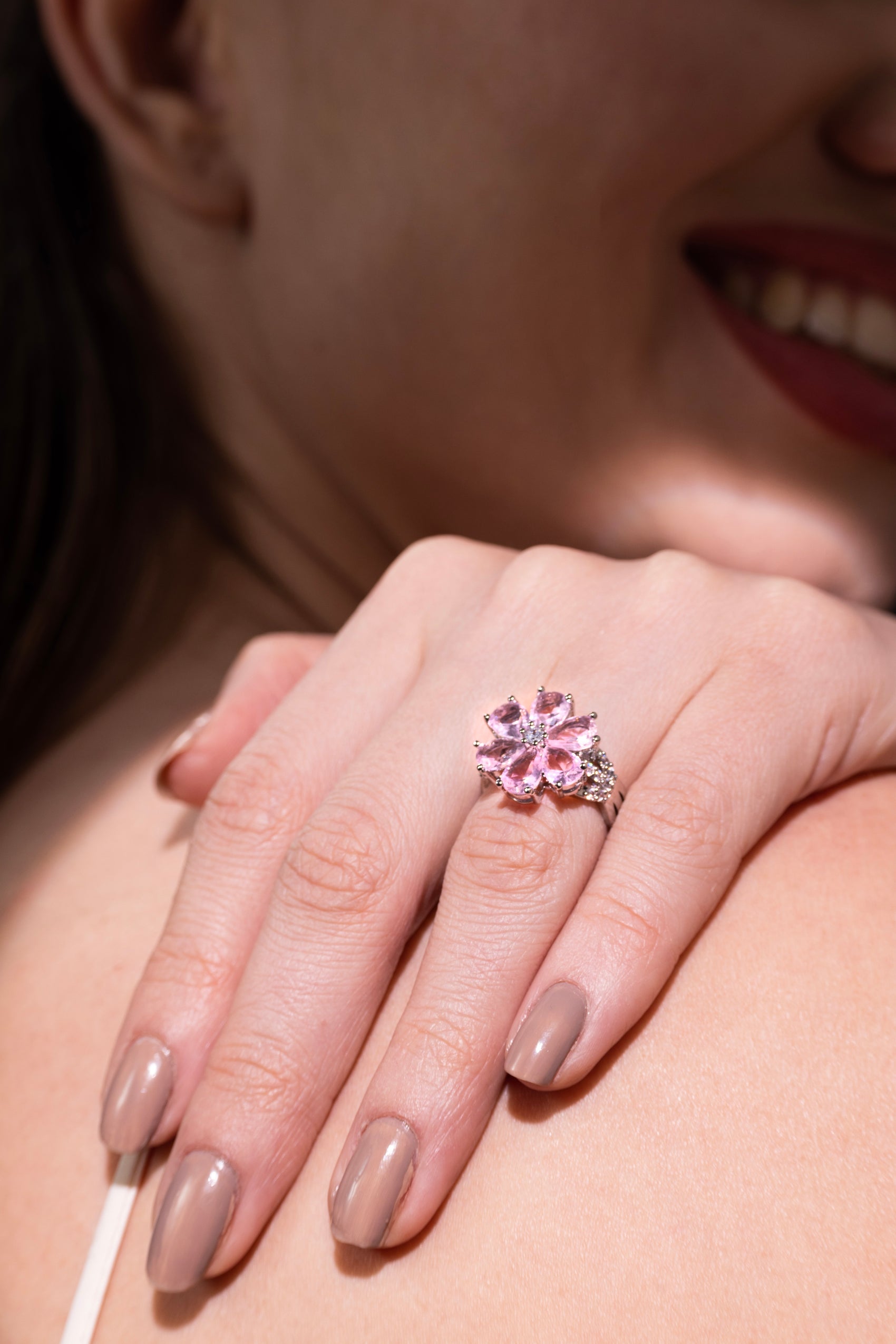 The Blush Bloom Embrace Ring – Artisan Made with Care
