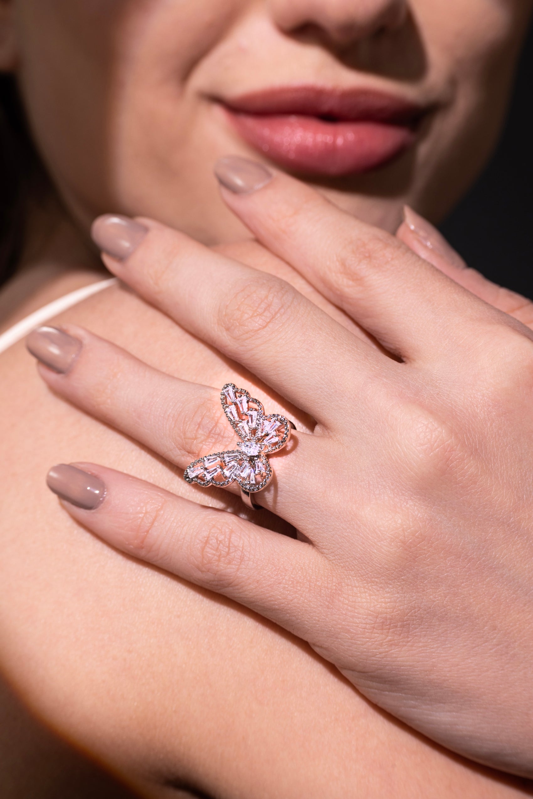 The Monarch’s Flight Ring – 18K Gold-Plated Shine