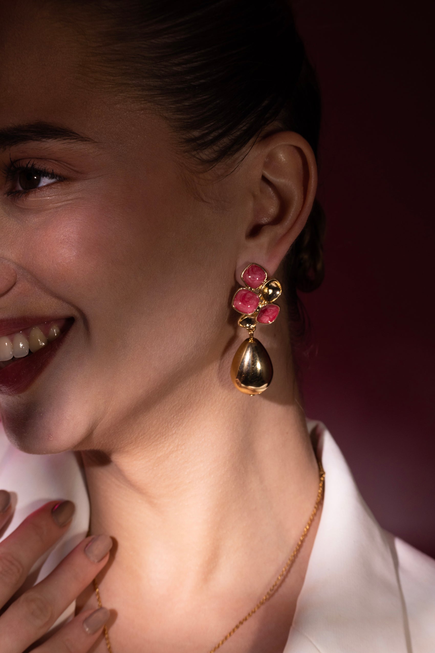 The Rosé Bloom Earrings – Premium Tarnish-Free Finish