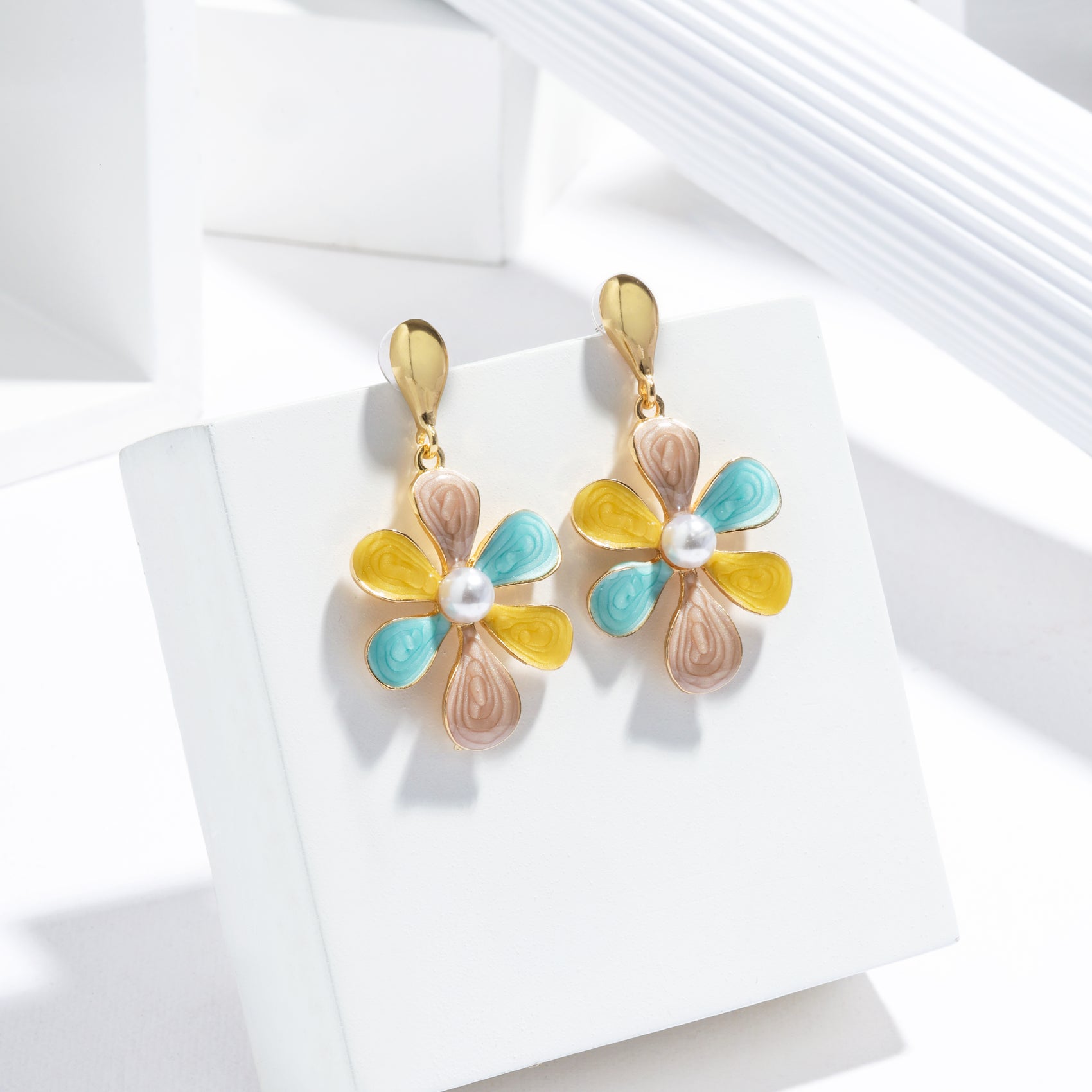 The Pastel Bloom Earrings – Artisan Made with Care