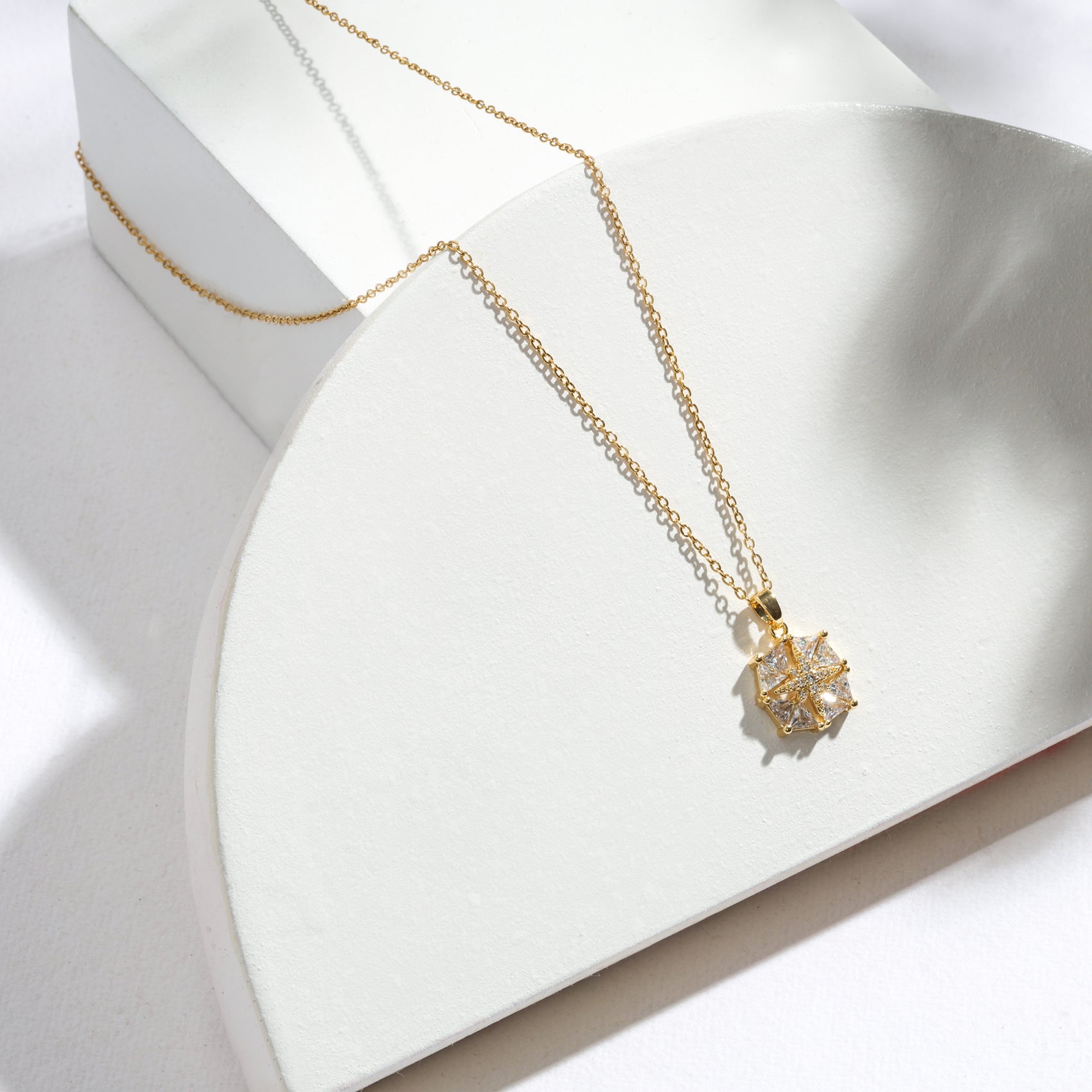 The Celestial Cluster Necklace – High-Gloss Luxe Finish