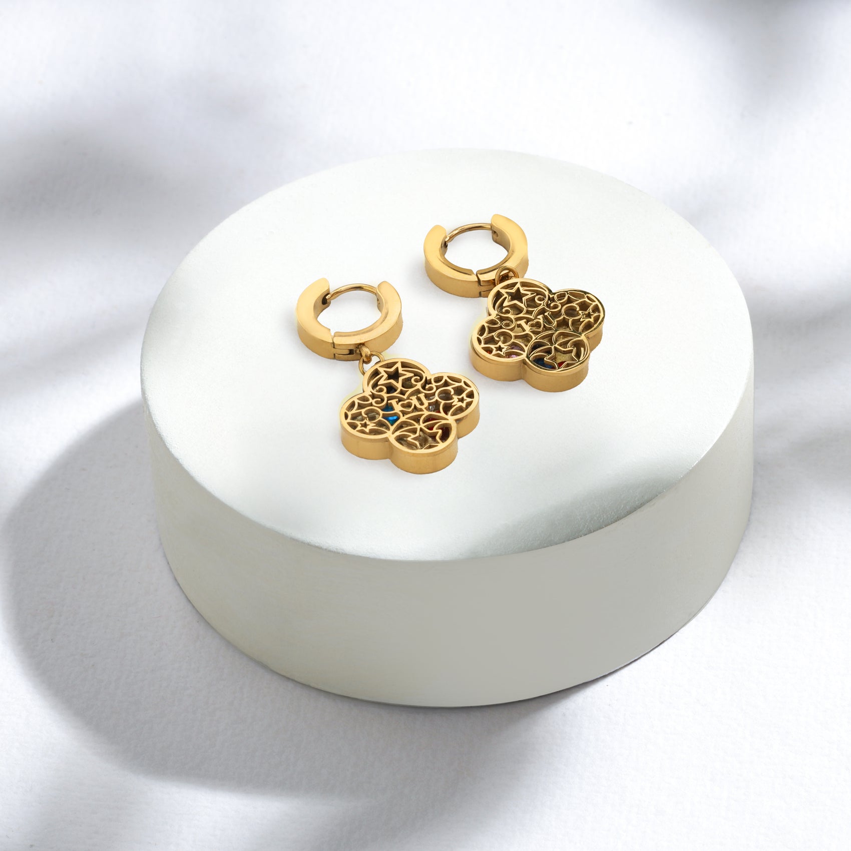 The Arabesque Clover Hoops – Modern Heirloom Quality
