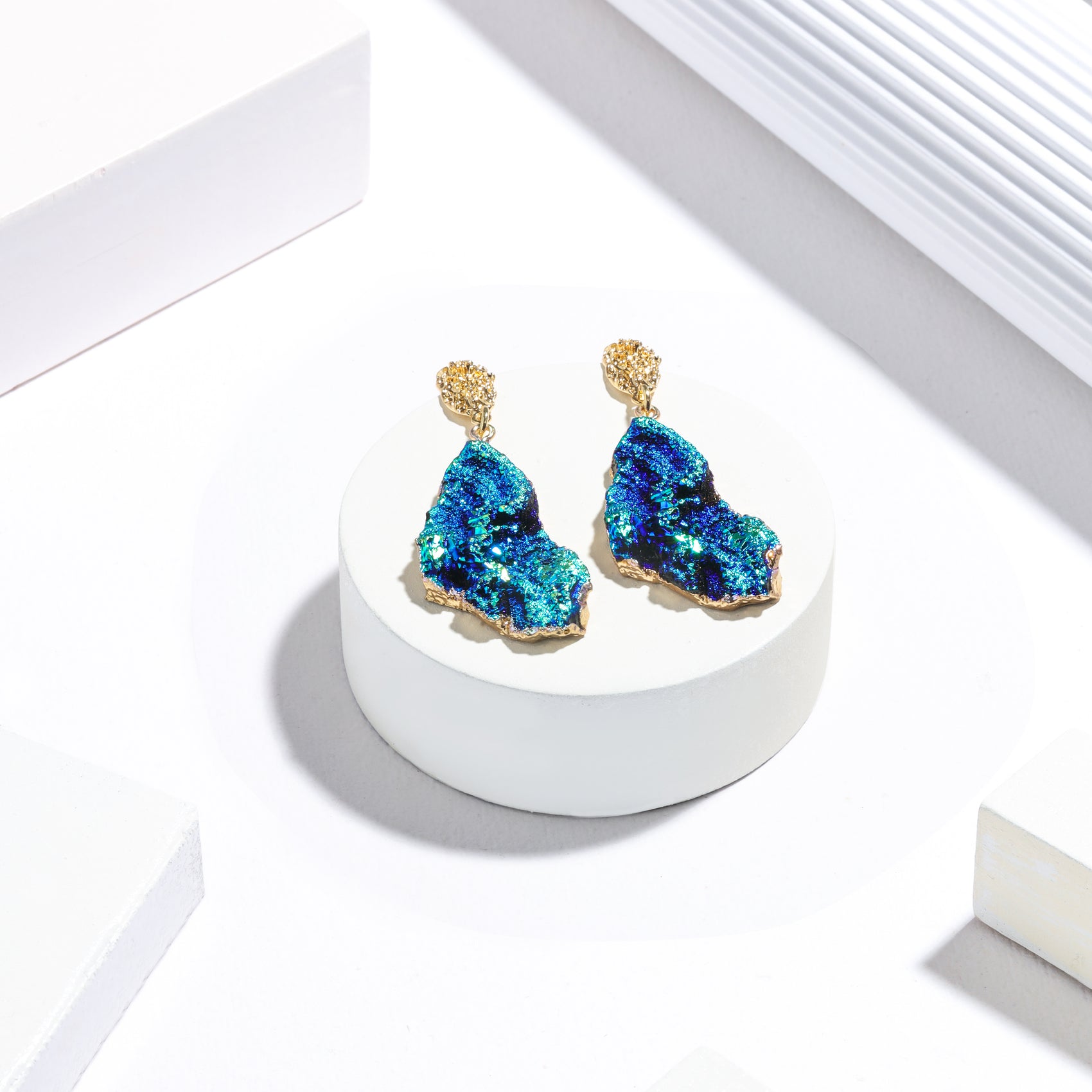 The Celestial Lagoon Earrings – Artisan Made with Care