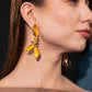 The Amber Leaf Earrings – Modern Heirloom Quality