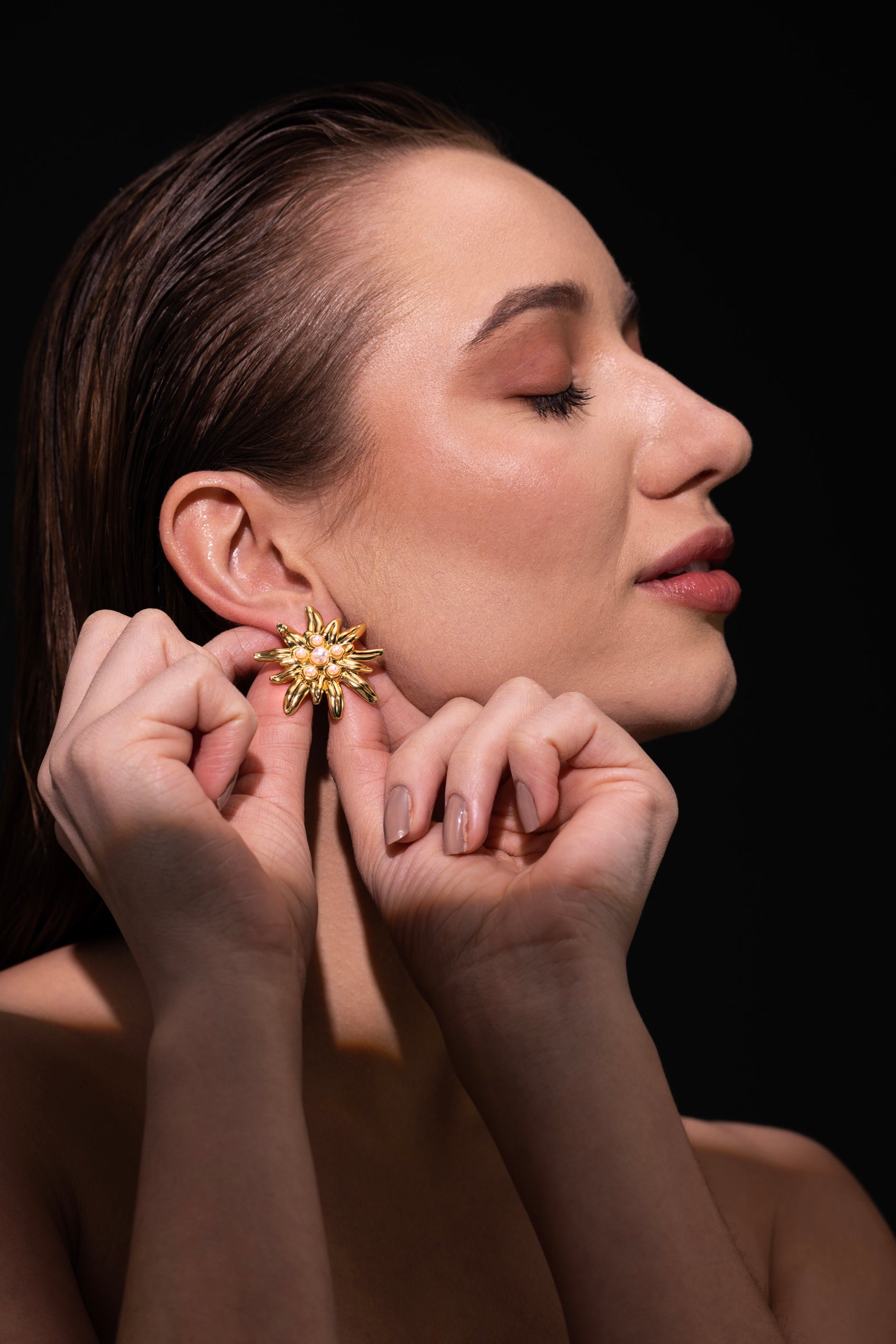 The Celestial Bloom Studs – Crafted for Lasting Luxe