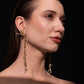 Golden Bamboo Cascade Earrings – Premium Tarnish-Free Finish