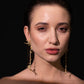 Golden Bamboo Cascade Earrings – Premium Tarnish-Free Finish