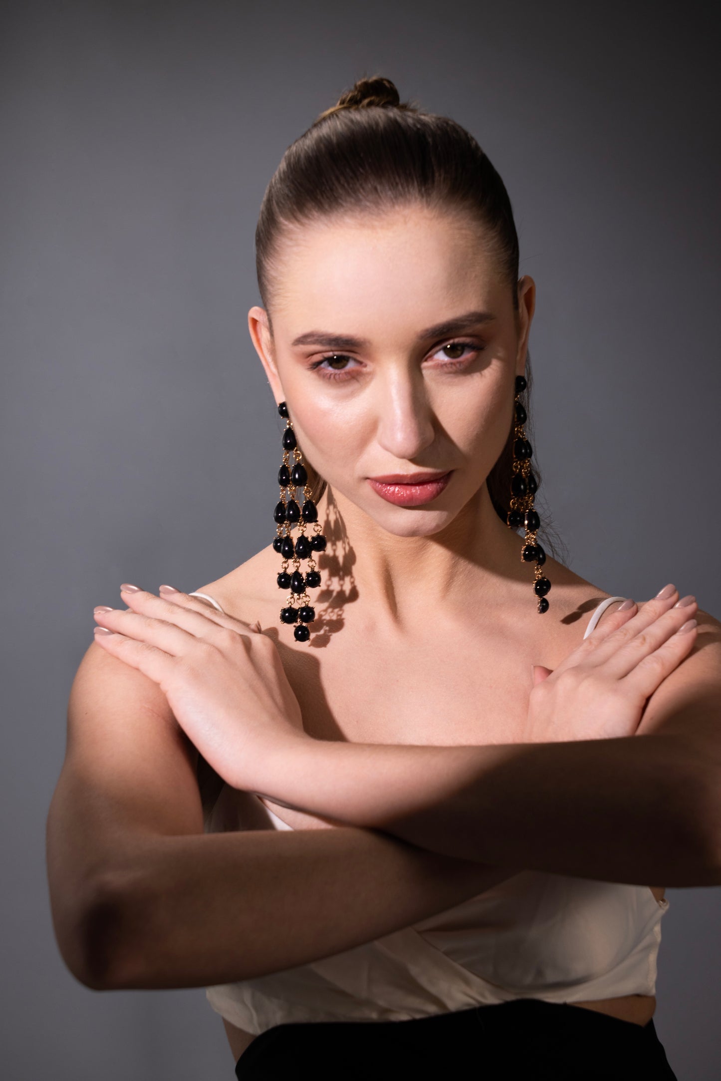 The Midnight Cascade Earrings – Premium Tarnish-Free Finish