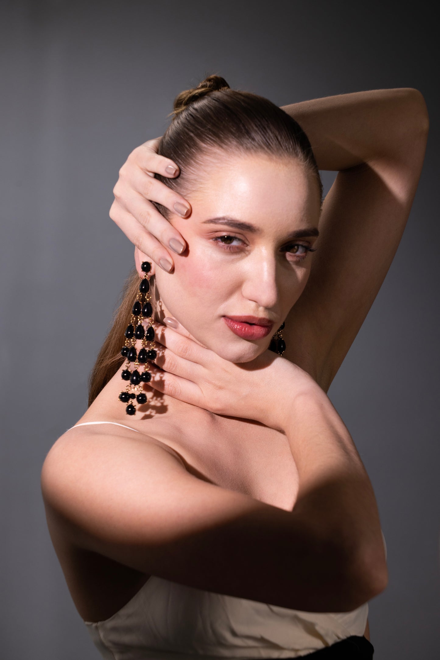 The Midnight Cascade Earrings – Premium Tarnish-Free Finish