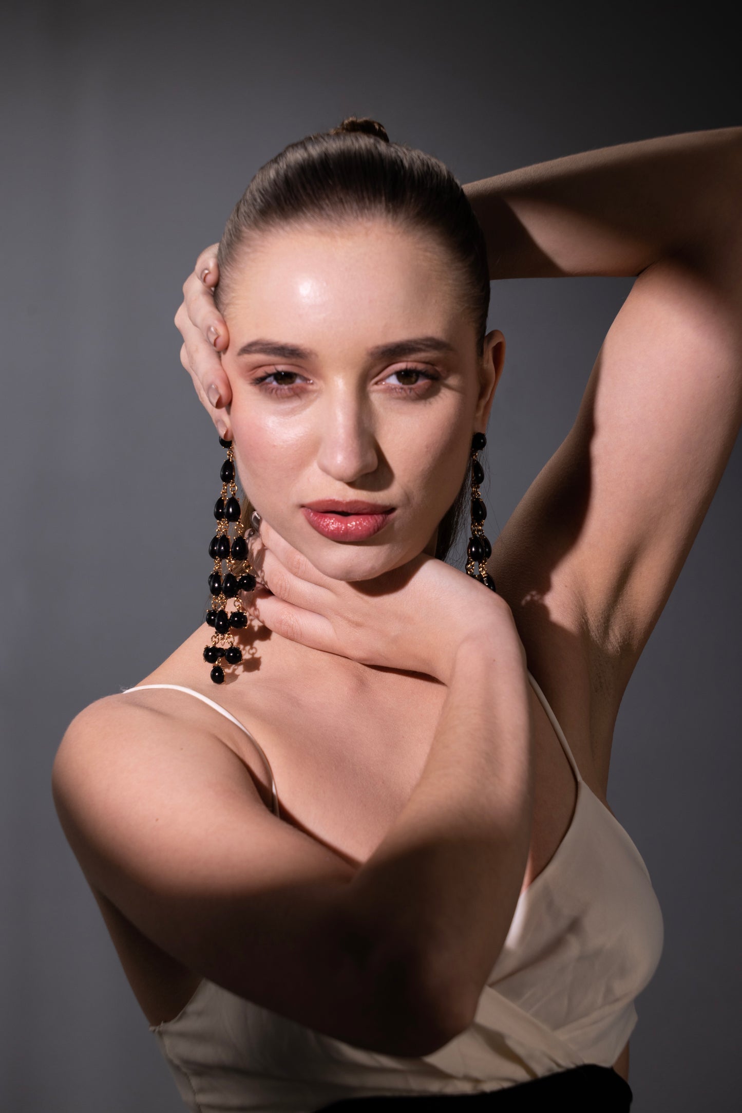 The Midnight Cascade Earrings – Premium Tarnish-Free Finish