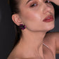 The Imperial Noir Bloom Earrings – Premium Tarnish-Free Finish