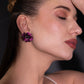 The Imperial Noir Bloom Earrings – Premium Tarnish-Free Finish