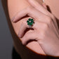 The Emerald Bloom Embrace Ring – 18K Gold-Plated Shine