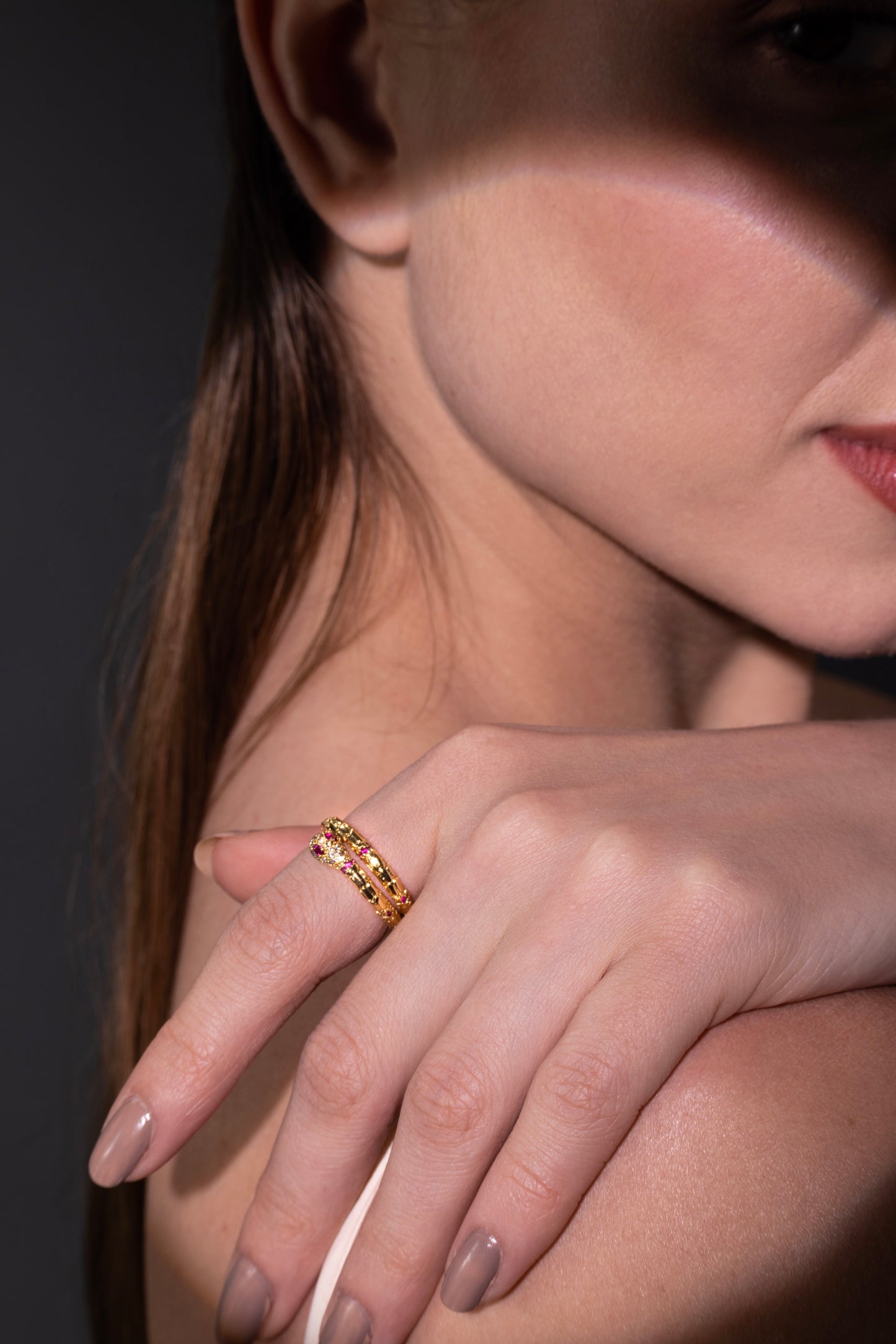 The Serpent’s Embrace Ring – 18K Gold-Plated Shine