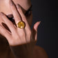 The Celestial Disc Ring – Luxe-Grade Gold Plating