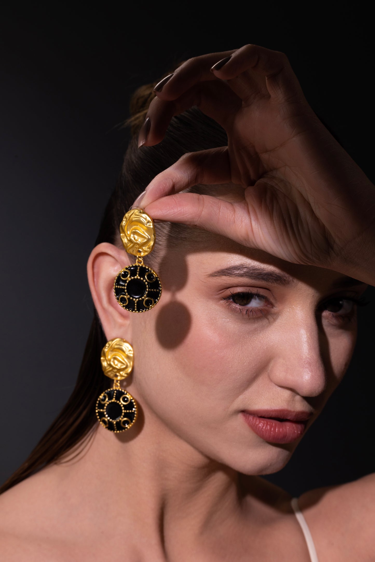 The Noir Aureum Earrings – Crafted for Lasting Luxe