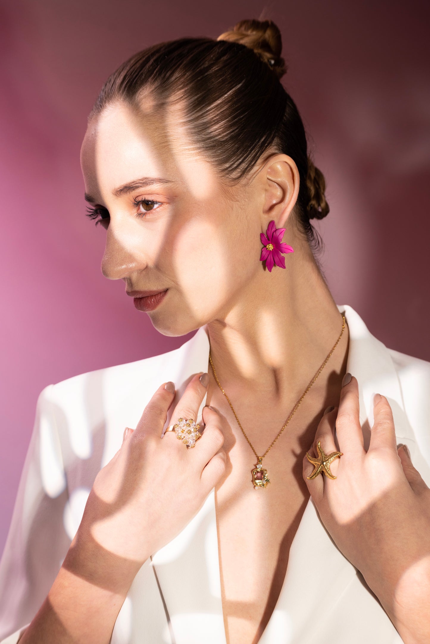 The Imperial Scarlet Bloom Ring – Hypoallergenic & Elegant