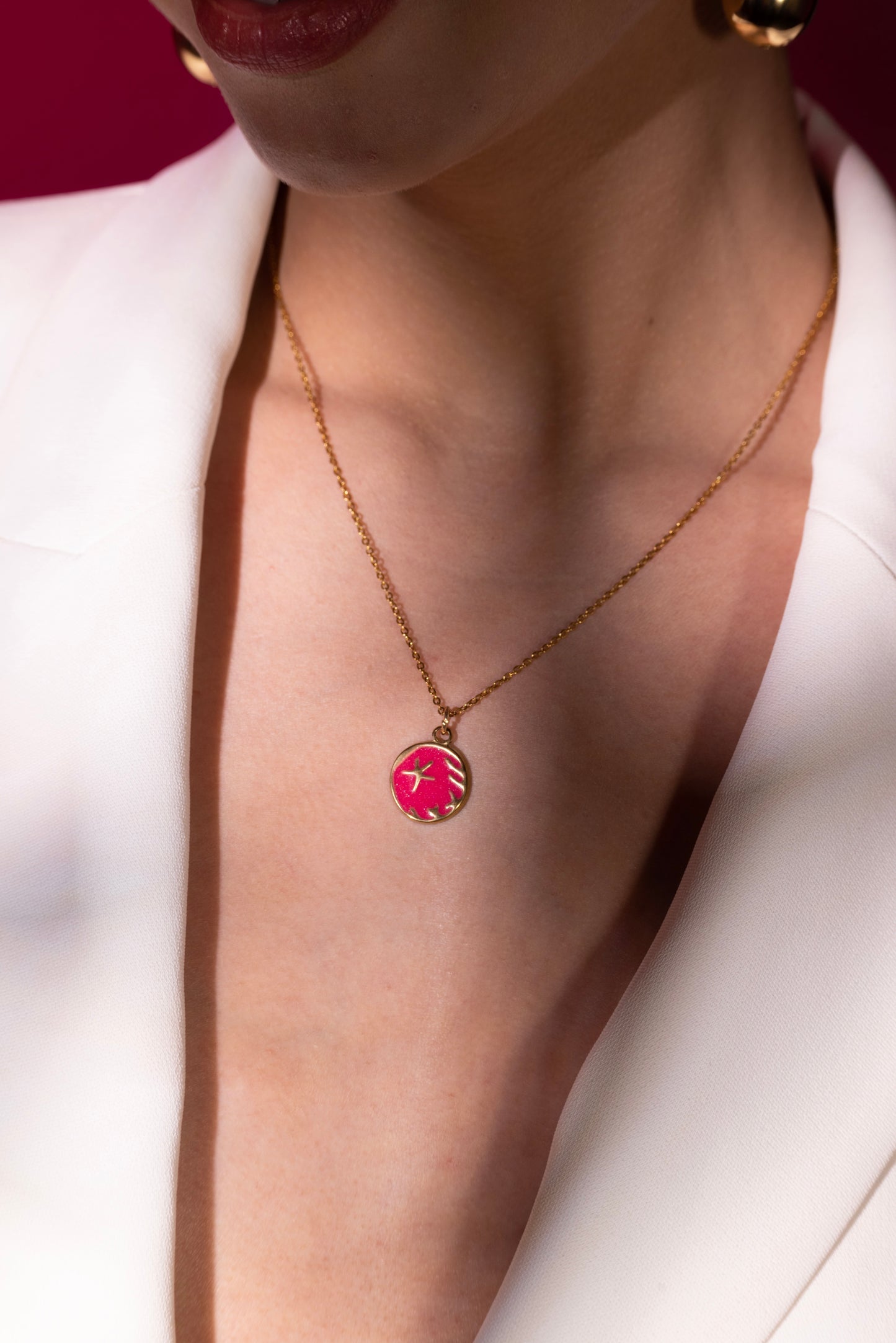 The Coral Starburst Pendant Necklace – Modern Heirloom Quality