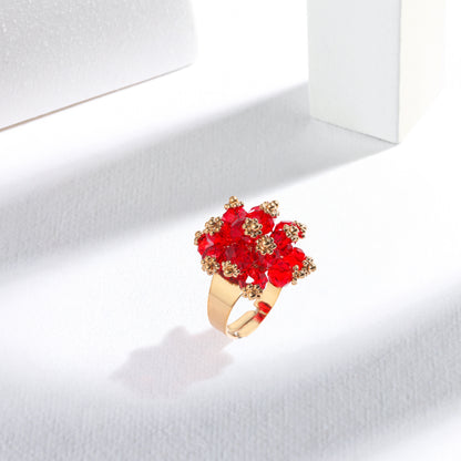 The Imperial Scarlet Bloom Ring – Hypoallergenic & Elegant