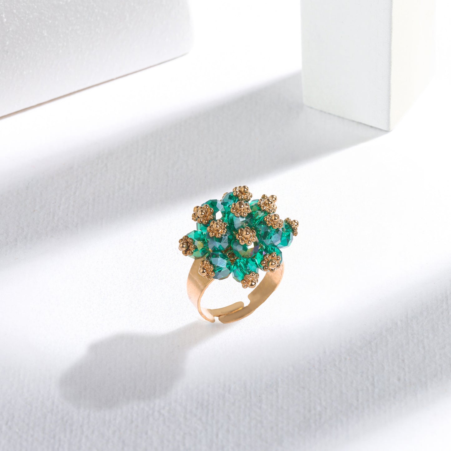 The Imperial Scarlet Bloom Ring – Hypoallergenic & Elegant