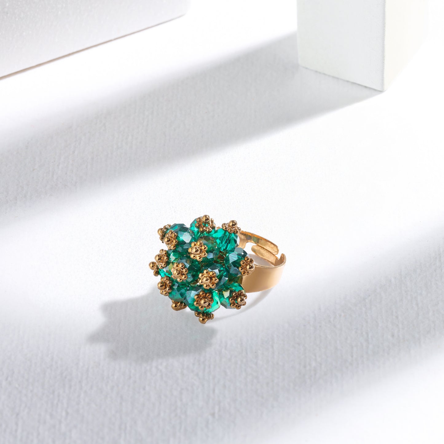 The Imperial Scarlet Bloom Ring – Hypoallergenic & Elegant