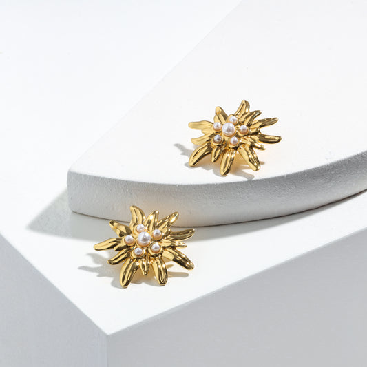 The Celestial Bloom Studs – Crafted for Lasting Luxe