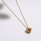 Amora Heart Gemstone Necklace – Everyday Glam, Lasting Shine