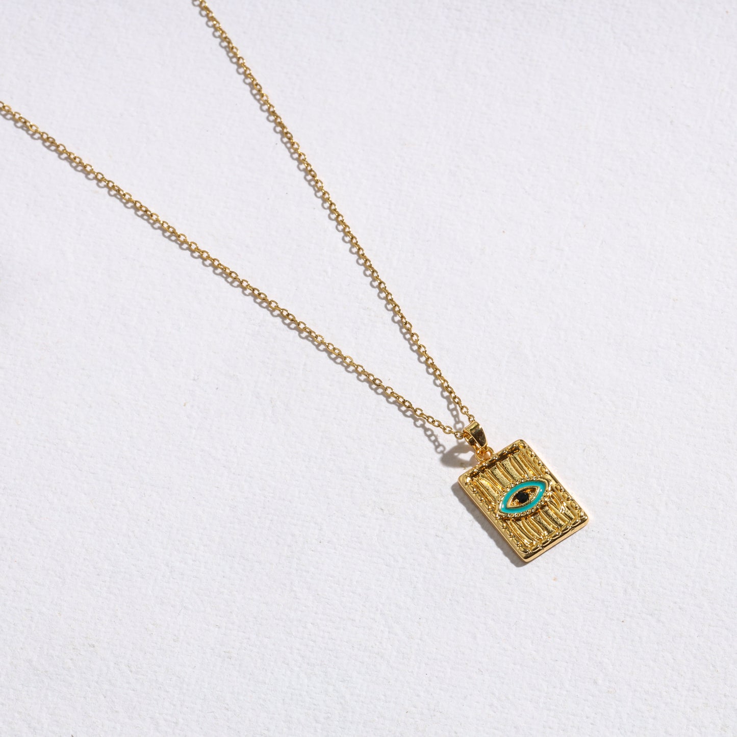 Talisman Evil Eye Medallion Necklace – Everyday Glam, Lasting Shine