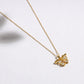 Aurelia Butterfly Crystal Necklace – Hypoallergenic & Elegant