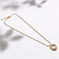 Solaris Pearl Pendant Necklace – 18K Gold-Plated Shine