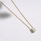 The Teardrop Solitaire Necklace – High-Gloss Luxe Finish