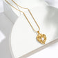 The Baroque Heart Pendant Necklace – Hypoallergenic & Elegant
