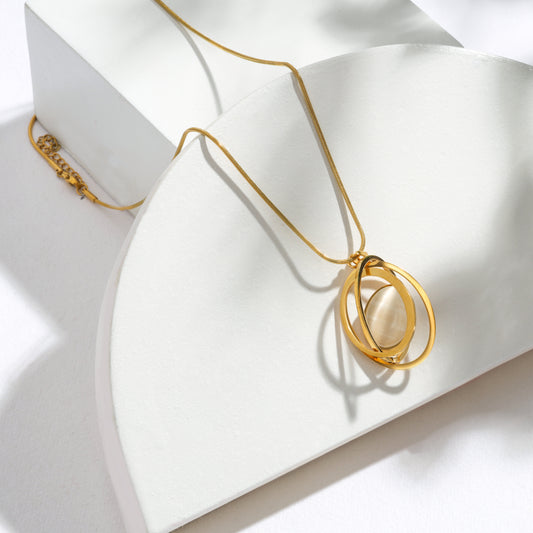 The Orbiting Muse Necklace – Premium Tarnish-Free Finish