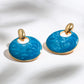 The Azure Drop Earrings – 18K Gold-Plated Shine