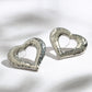 The Molten Heart Studs – 18K Gold-Plated Shine