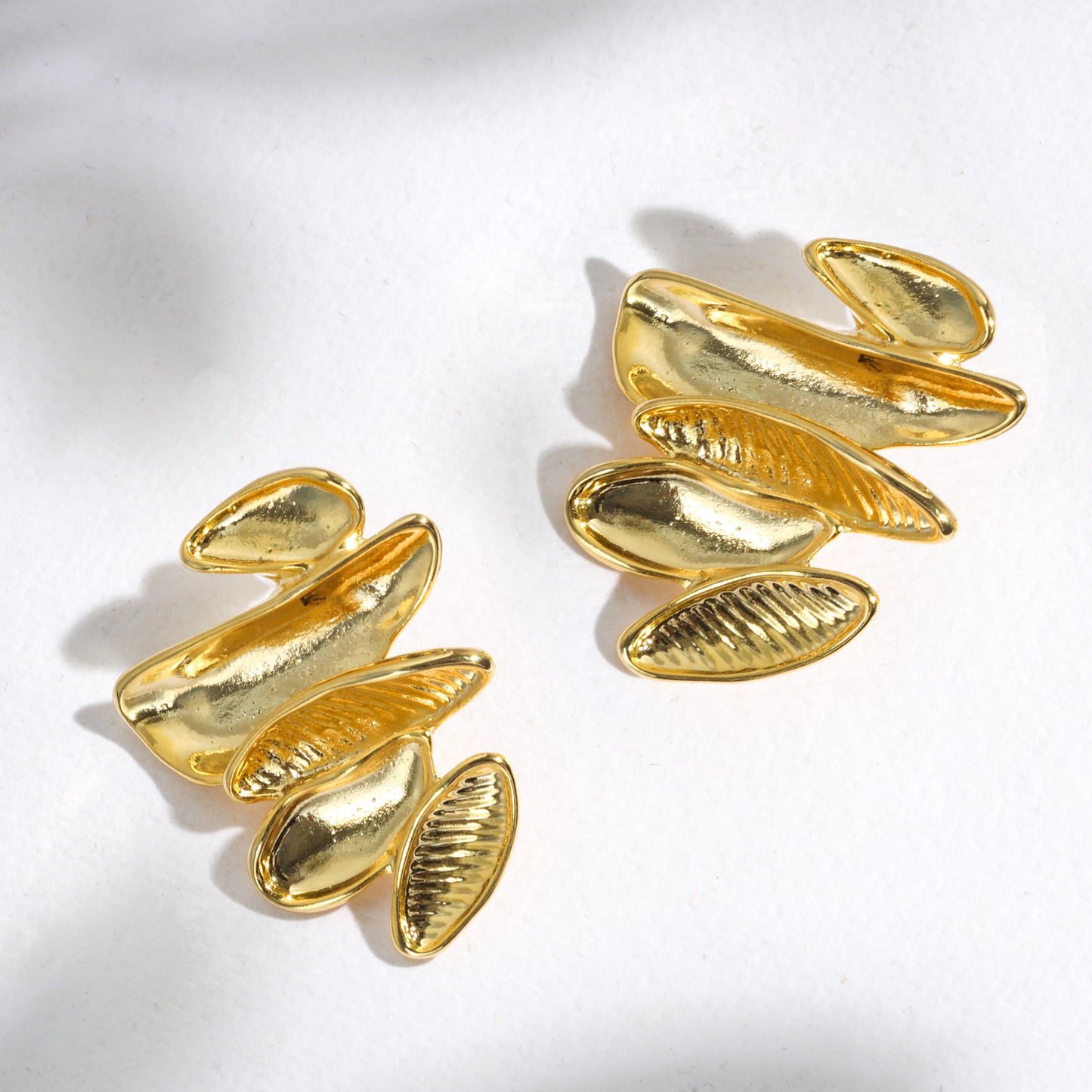 The Golden Drift Earrings – Luxe-Grade Gold Plating
