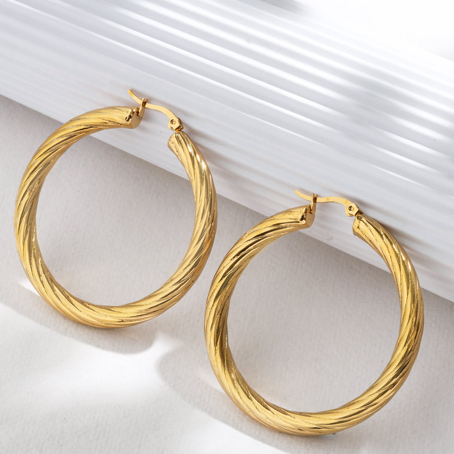 The Twisted Gold Hoops – Modern Heirloom Quality