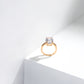 The Starlit Solitaire Ring – Luxe-Grade Gold Plating