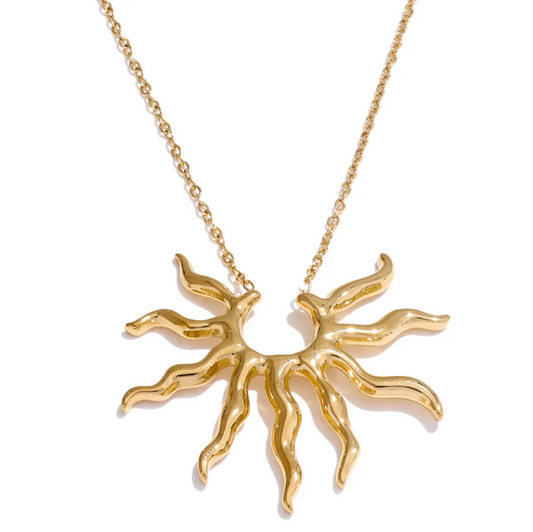 Solar Radiance Necklace - 22K Gold Micron Plating