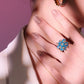 The Imperial Scarlet Bloom Ring – Hypoallergenic & Elegant