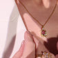 The Fuchsia Bloom Earrings – High-Gloss Luxe Finish