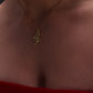 The Jewel Serpent Pendant Necklace – 18K Gold-Plated Shine