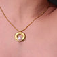 Solaris Pearl Pendant Necklace – 18K Gold-Plated Shine